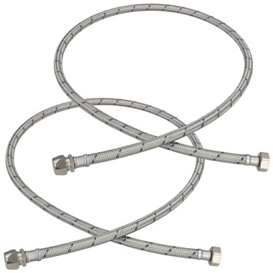 Fleksibilni priključak za vodu 3/8" x 1/2", 120 cm, set od 2 kom.